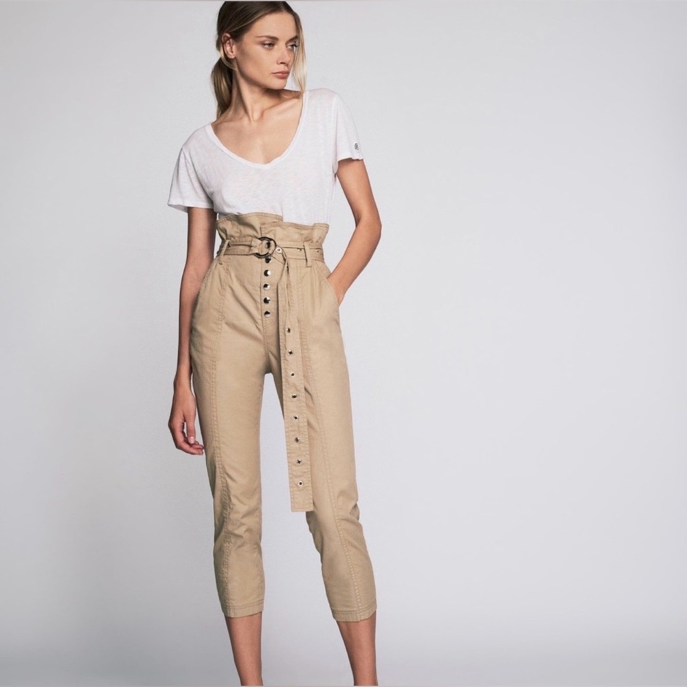 ✨ Marissa Webb Gia Pant Sandshell High Waist Paperbag Utility Pant Size 6 ✨